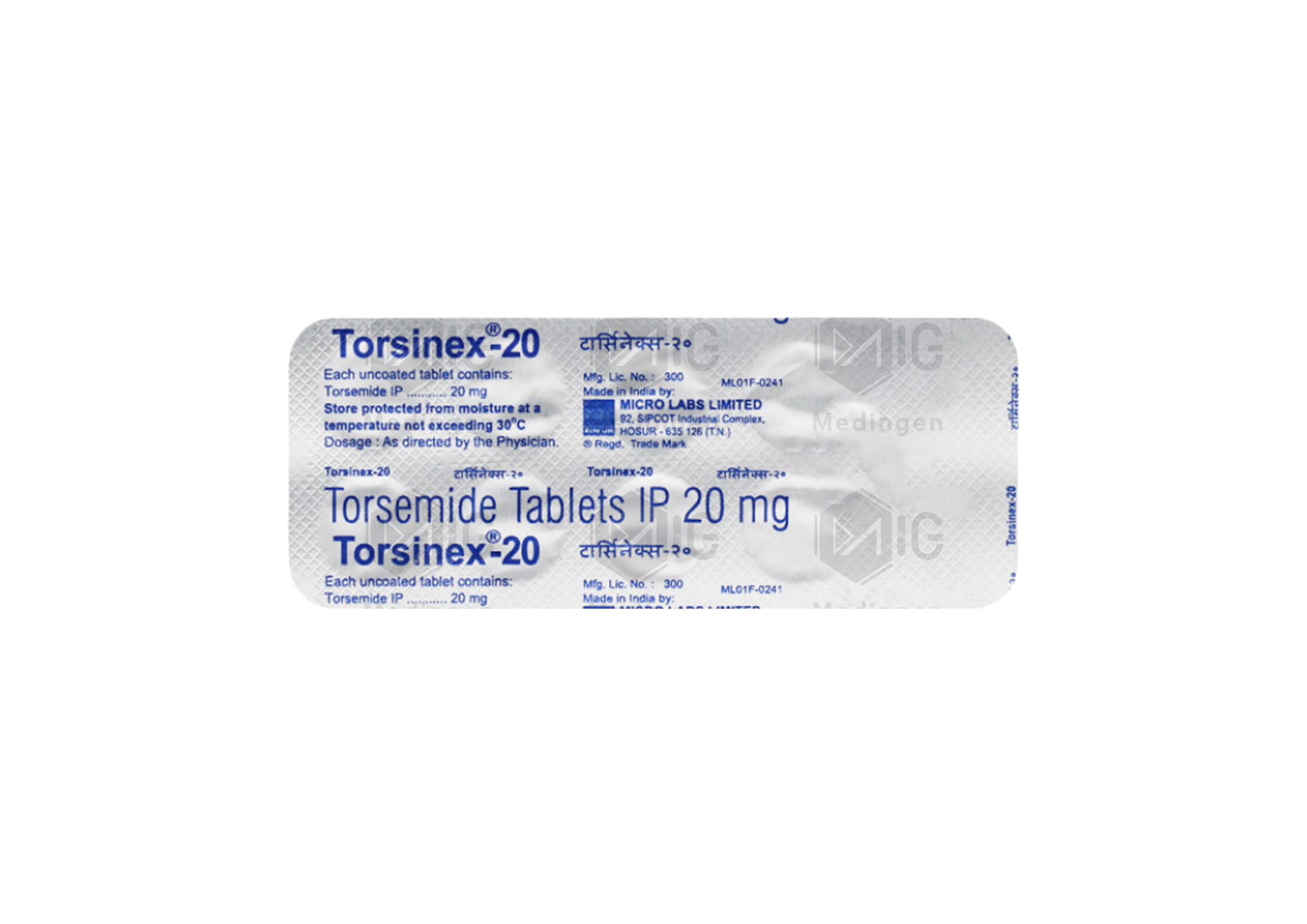 TORSINEX 20MG